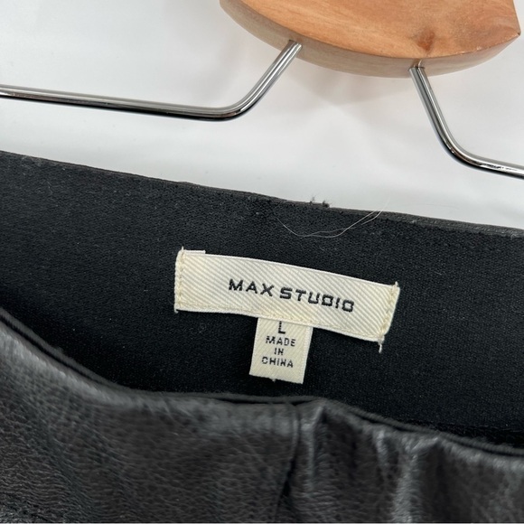 Max Studio Faux Leather Leggings L - Picture 4 of 4